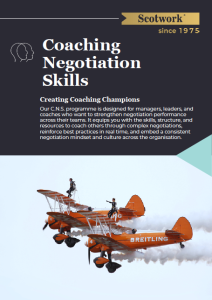 Coaching Negotiation Skills (C.N.S.) brochure report