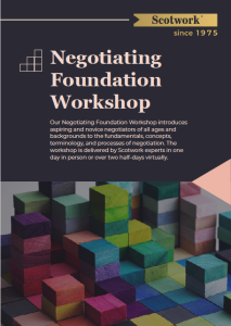 Negotiation Foundation Workshop brochure cover